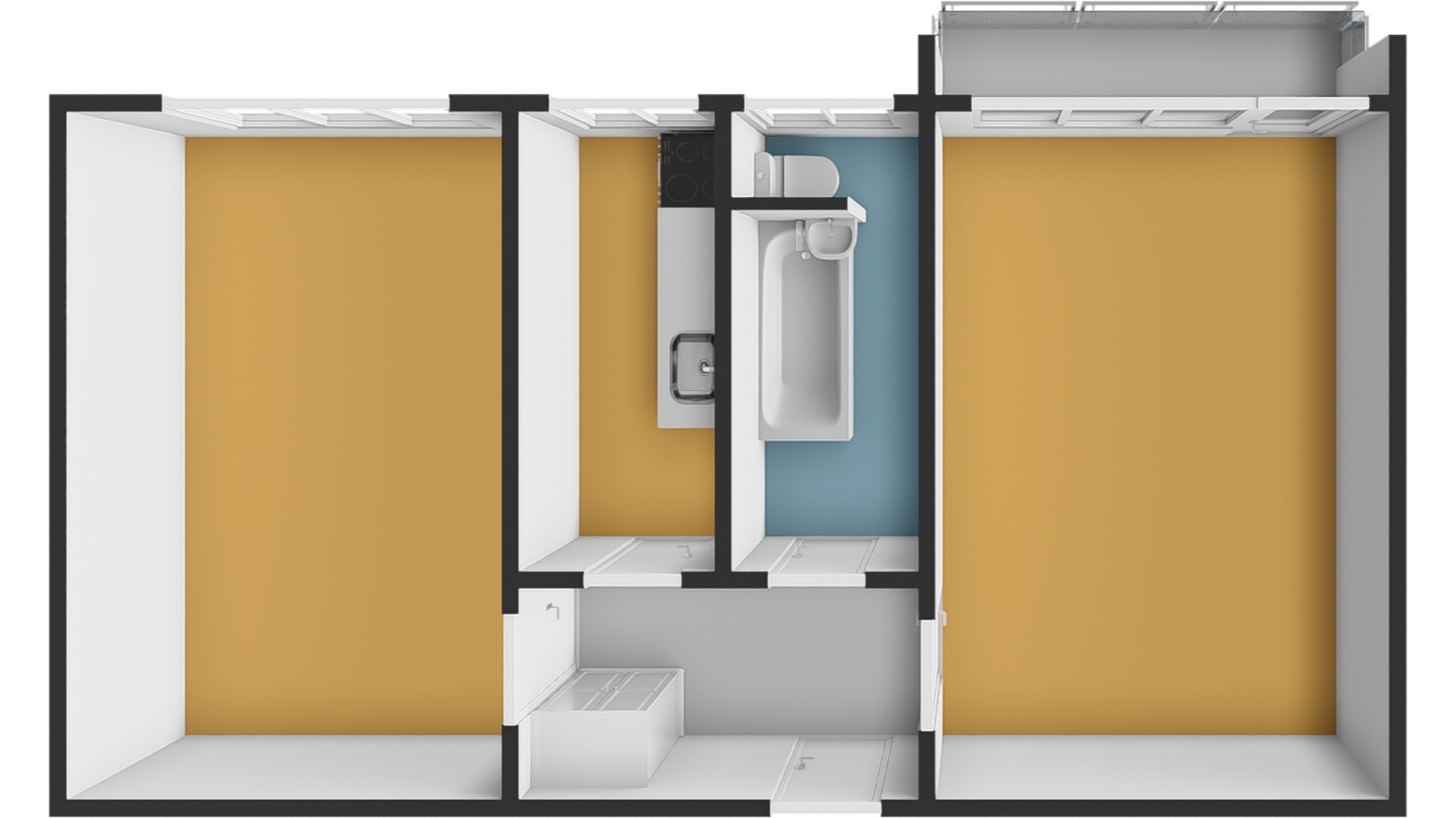 Prodej slunného bytu 2+1 s lodžií v Liberci, Králův Háj, Dvorská ul. 396, za 4.250.000,- Kč.