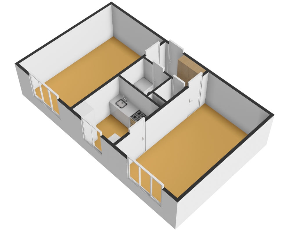 Pronájem bytu 2+1, celková pl. ca 50m2, v Liberci, Králův Háj, Školní 385, za 12.500,- Kč + spotřeby.