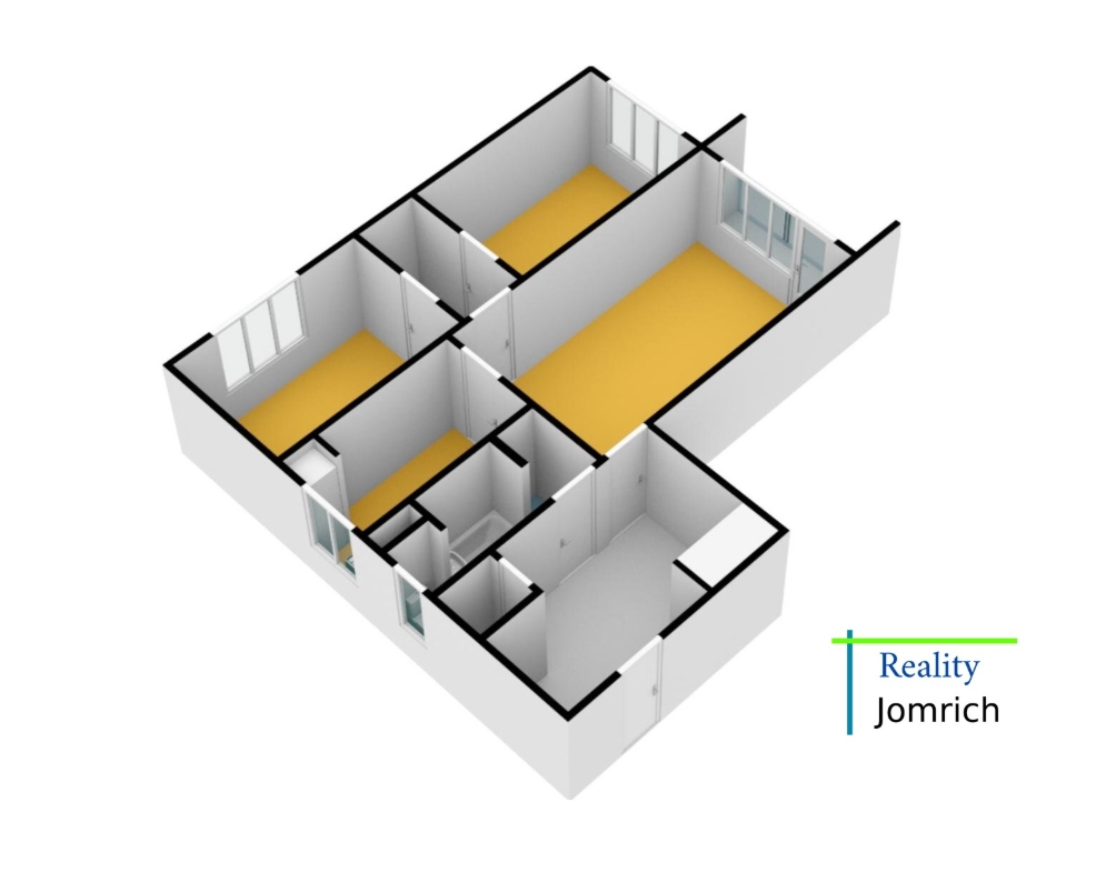 Pronájem pěkného bytu 3 + 1 z lodžií v Liberci, Králův Háj, ulice Dvorská, za 15.000,- Kč + spotřeby.