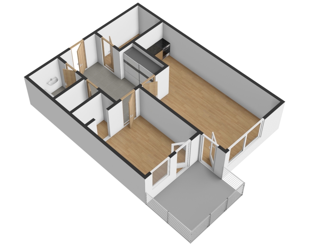 Pronájem bytu 2+kk s balkonem, ca 65 m2, OV, v Liberci, Jeronýmova ul. 569, za 12.700,- Kč + spotřeby.